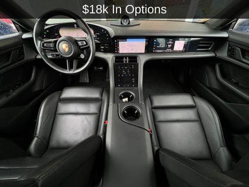 Blue 2021 Porsche Taycan Turbo S