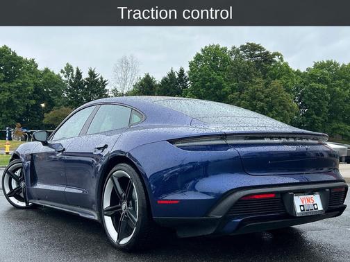 Gentian Blue Metallic 2021 Porsche Taycan Turbo