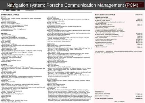 2024 Porsche Taycan GTS