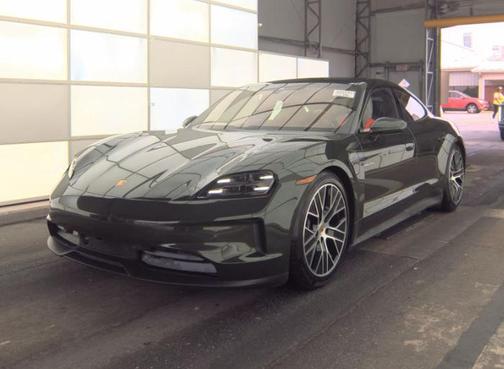 Green 2025 Porsche Taycan 4S
