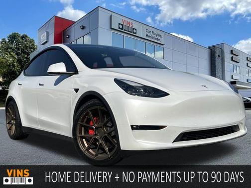 Pearl White Multi-Coat 2021 Tesla Model Y Performance