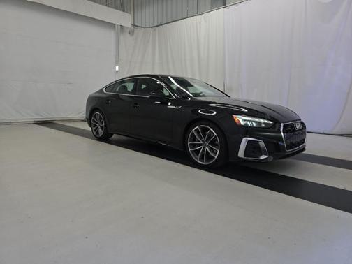 Mythos Black Metallic 2023 Audi A5 Sportback 45 S Line Premium Plus