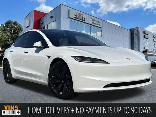 Pearl White Multi-Coat 2024 Tesla Model 3 Long Range