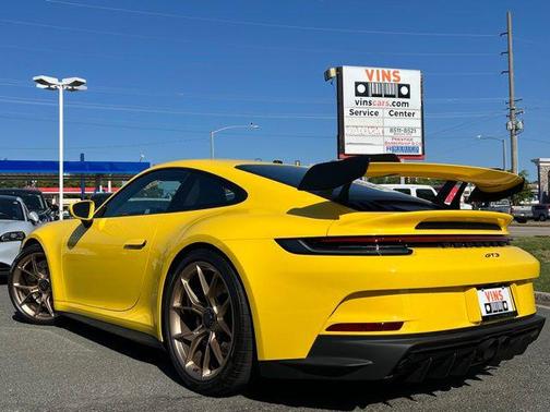 Racing Yellow 2022 Porsche 911 GT3