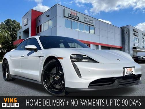 Ice Grey Metallic 2021 Porsche Taycan 4S