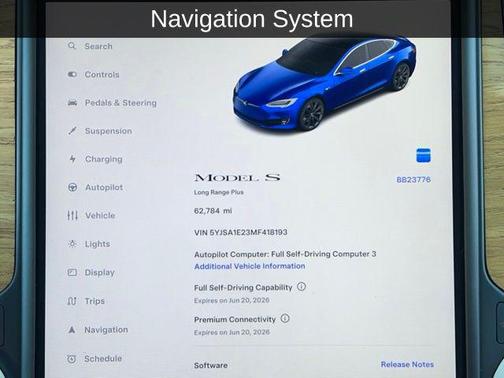 Deep Blue Metallic 2021 Tesla Model S Long Range