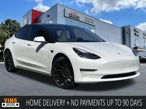 Pearl White Multi-Coat 2022 Tesla Model 3 Performance