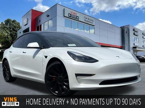 Pearl White Multi-Coat 2022 Tesla Model 3 Performance