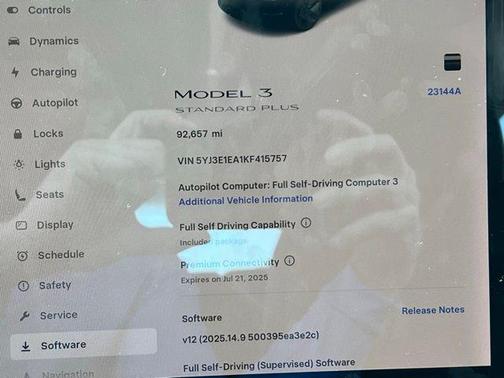 2019 Tesla Model 3 Standard Range