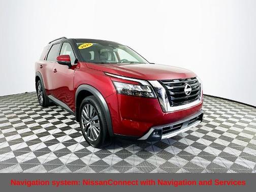 Scarlet Ember 2025 Nissan Pathfinder SL