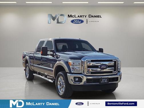Blue Jeans Metallic 2014 Ford F-250 Lariat Truck