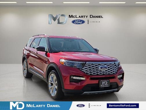 Red Metallic 2021 Ford Explorer Platinum