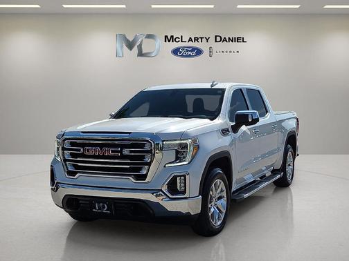 White Frost Tri-Coat 2021 GMC Sierra 1500 SLT