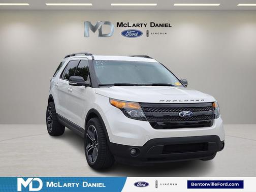 White Platinum Tri-Coat Metallic 2015 Ford Explorer Sport