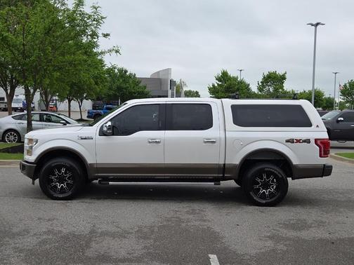 White Platinum Tri-Coat Metallic 2016 Ford F-150 Lariat