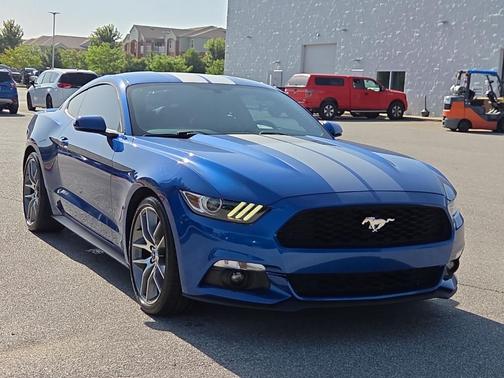Lightning Blue 2017 Ford Mustang EcoBoost Premium