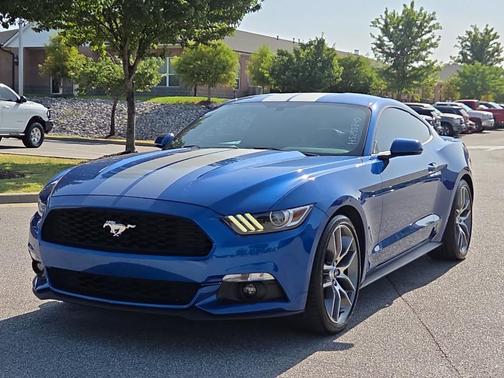Lightning Blue 2017 Ford Mustang EcoBoost Premium