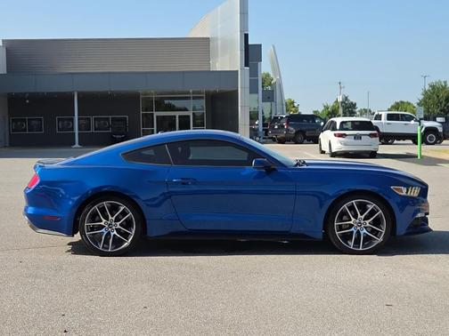 Lightning Blue 2017 Ford Mustang EcoBoost Premium
