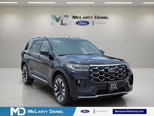 Agate Black Metallic 2026 Ford Explorer Platinum