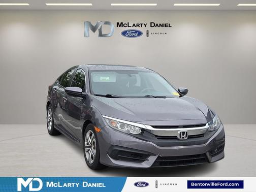 Modern Steel Metallic 2017 Honda Civic LX