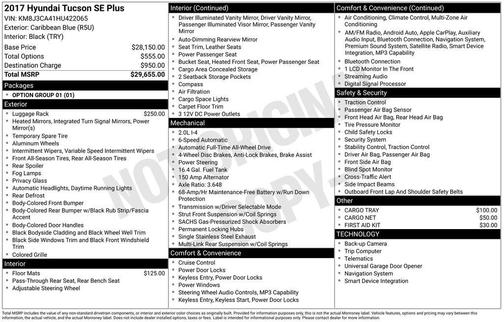 2017 Hyundai TUCSON SE Plus