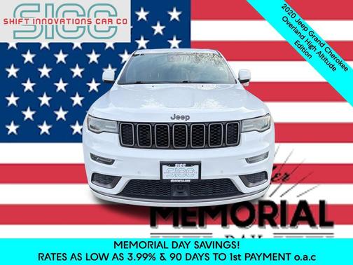 Bright White Clearcoat 2020 Jeep Grand Cherokee High Altitude