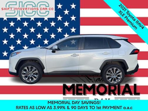 Blizzard Pearl 2021 Toyota RAV4 XLE Premium
