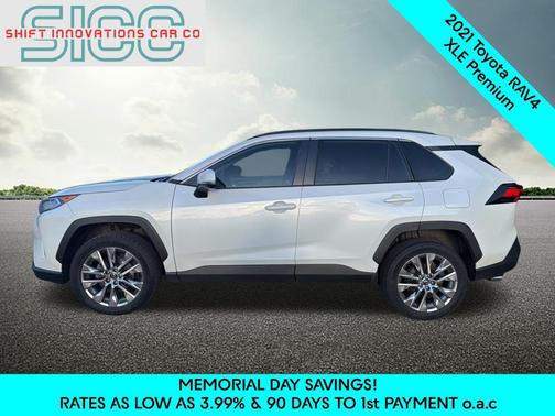 Blizzard Pearl 2021 Toyota RAV4 XLE Premium