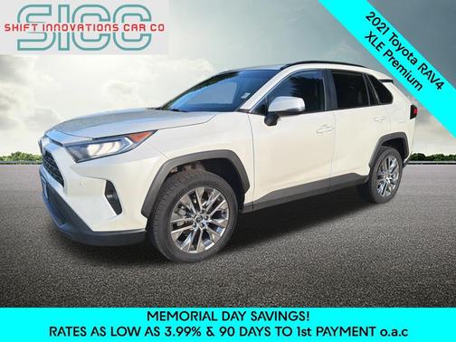 Blizzard Pearl 2021 Toyota RAV4 XLE Premium