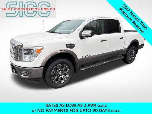 Pearl White 2017 Nissan Titan Platinum Reserve