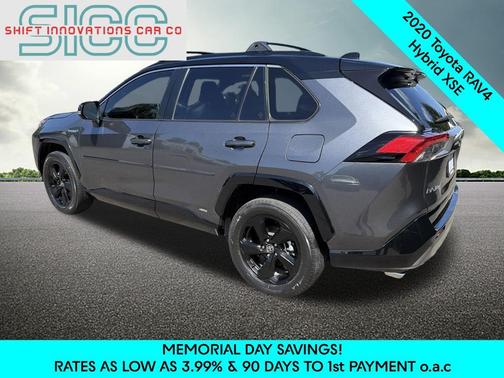 Magnetic Gray Metallic w/Midnight Black Roof 2020 Toyota RAV4 Hybrid SE