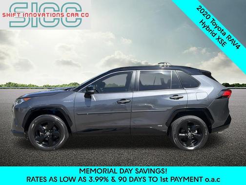 Magnetic Gray Metallic w/Midnight Black Roof 2020 Toyota RAV4 Hybrid SE