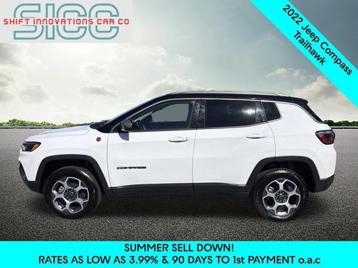 Bright White Clearcoat 2022 Jeep Compass Trailhawk