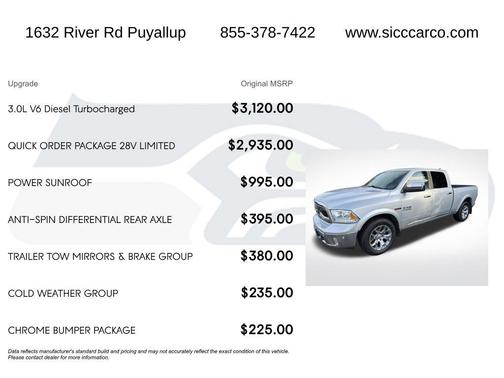 Bright Silver Metallic Clearcoat 2016 RAM 1500 Longhorn