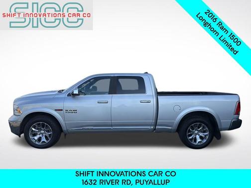 Bright Silver Metallic Clearcoat 2016 RAM 1500 Longhorn