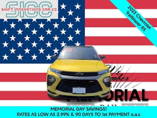 Nitro Yellow Metallic 2023 Chevrolet Trailblazer RS