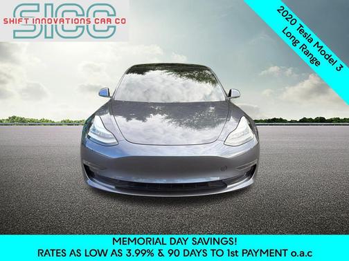 Gray 2020 Tesla Model 3 Long Range