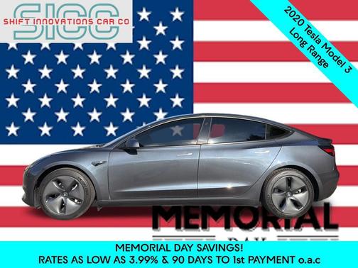 Gray 2020 Tesla Model 3 Long Range