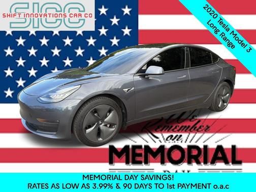 Gray 2020 Tesla Model 3 Long Range