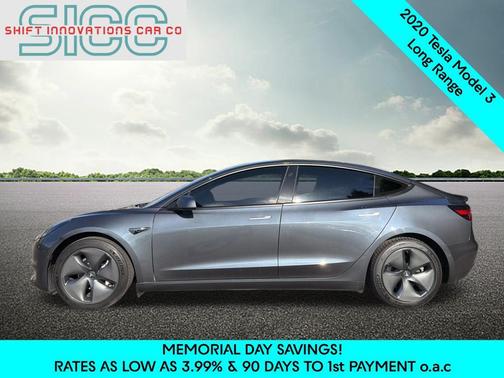 Gray 2020 Tesla Model 3 Long Range