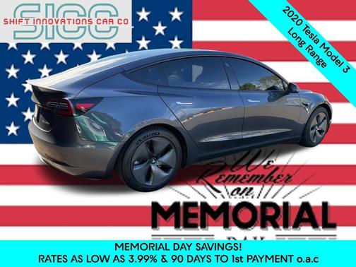 Gray 2020 Tesla Model 3 Long Range