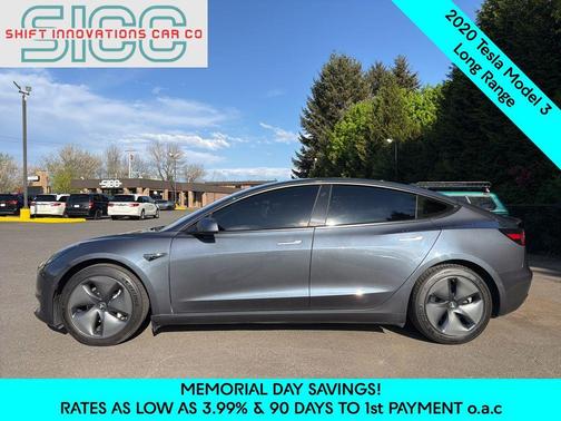 Gray 2020 Tesla Model 3 Long Range