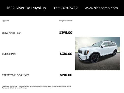 Snow White Pearl 2020 Kia Telluride SX