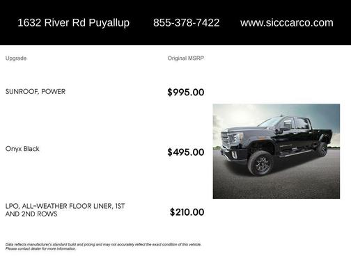 Onyx Black 2021 GMC Sierra 2500 Denali