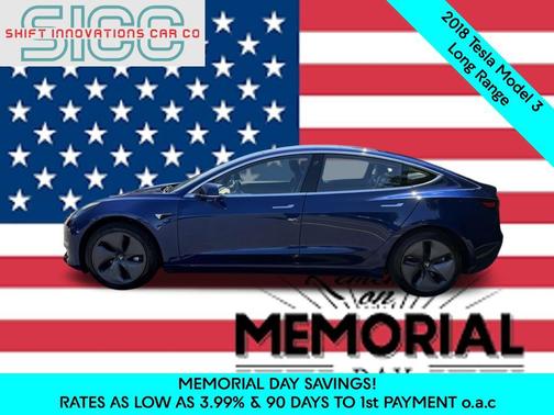 Deep Blue Metallic 2018 Tesla Model 3 Long Range