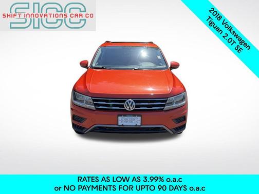 Orange Metallic 2018 Volkswagen Tiguan 2.0T SE 4MOTION