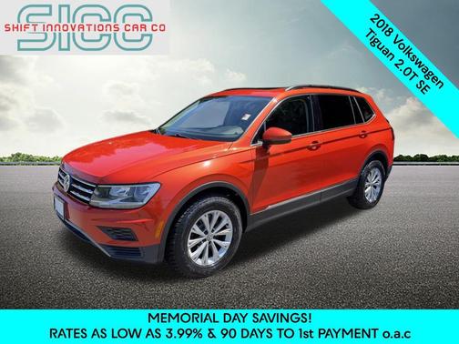Orange Metallic 2018 Volkswagen Tiguan 2.0T SE 4MOTION