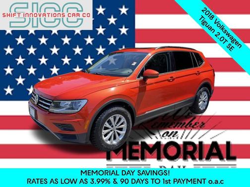 Orange Metallic 2018 Volkswagen Tiguan 2.0T SE 4MOTION