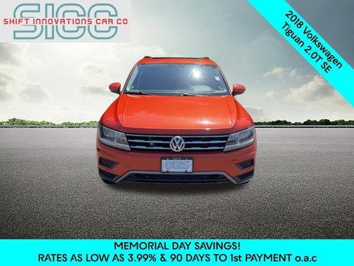 Orange Metallic 2018 Volkswagen Tiguan 2.0T SE 4MOTION