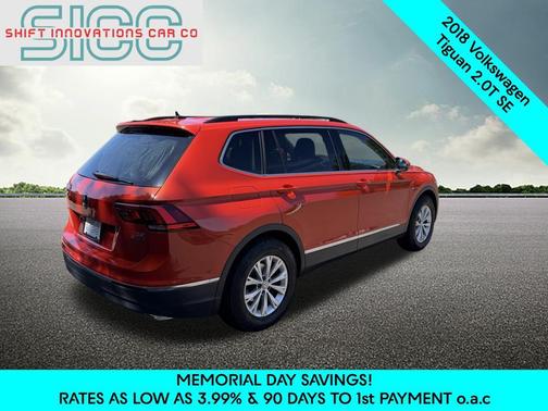 Orange Metallic 2018 Volkswagen Tiguan 2.0T SE 4MOTION